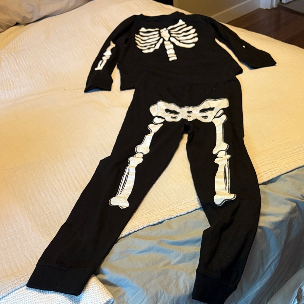 Kids Skeleton Costume - Black and White